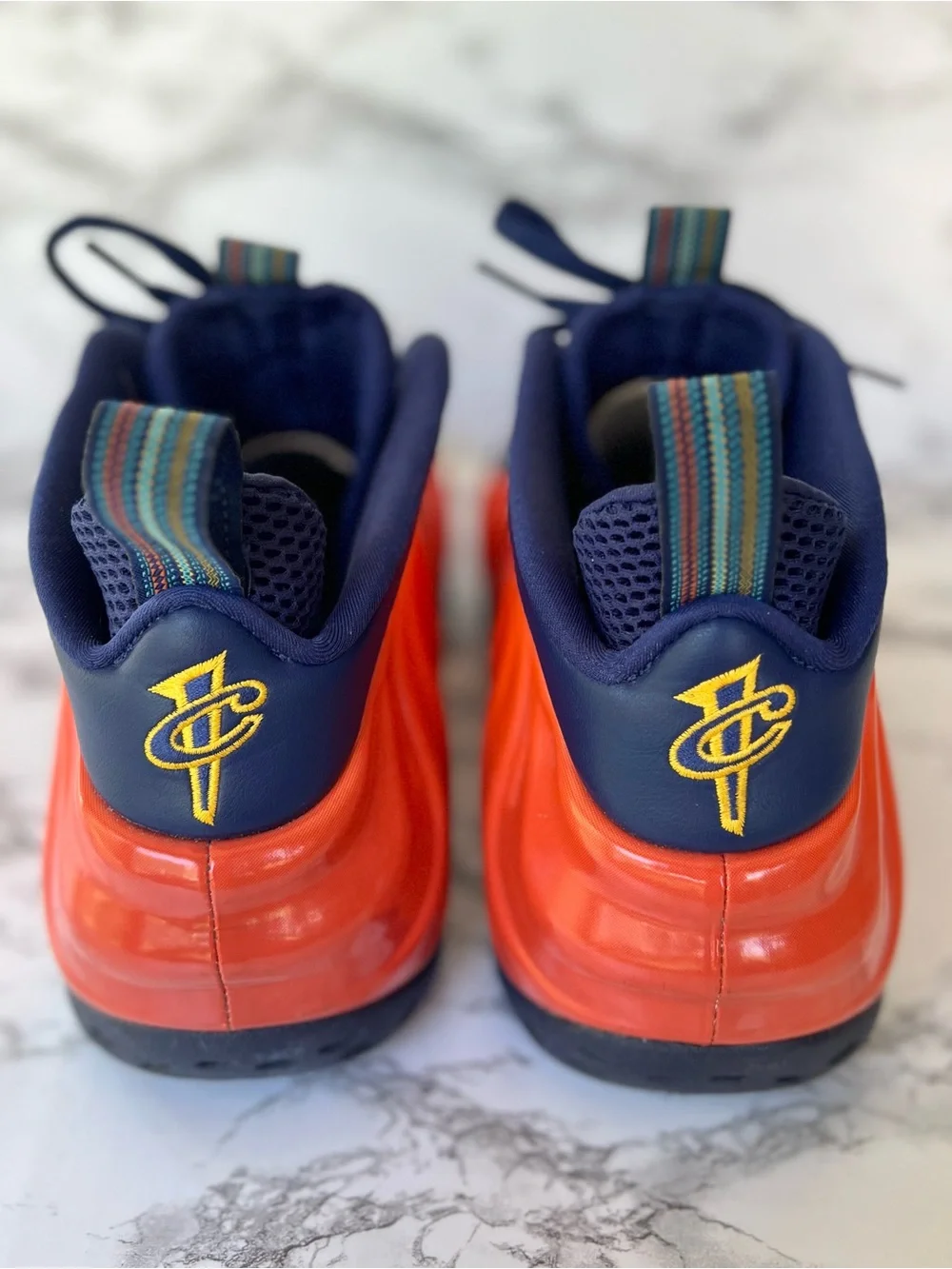 Nike Air Foamposite One Blue Void Rugged Orange Men’s Basketball Sneaker 13